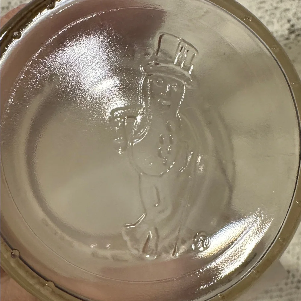 Planters Mr Peanut 75 Birthday Jar with ORIGINAL RARE with label and tag! VTG